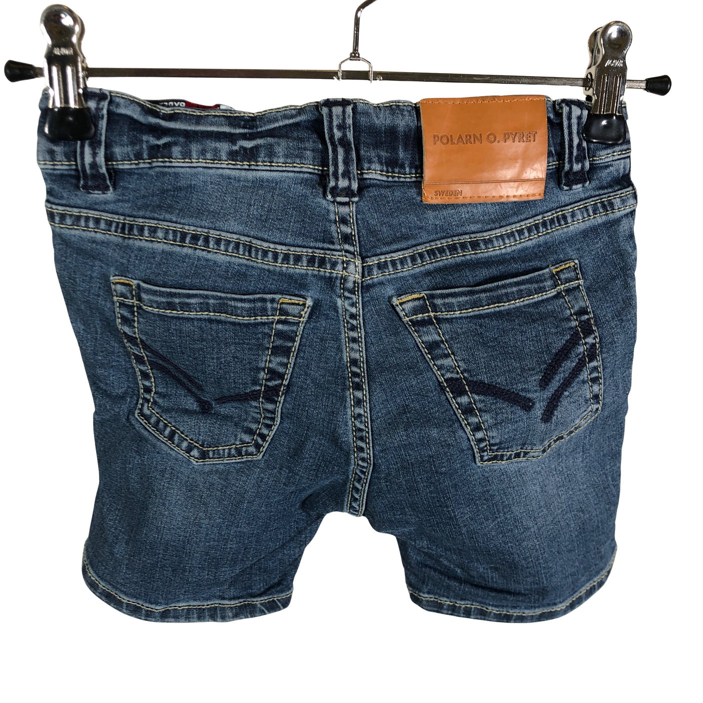 Unisex Polarn O. Pyret - Teksast lühikesed püksid, suurus 86 - 92 - Sinine (2)