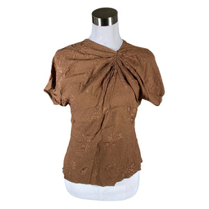 Unisex Marni - Lühikeste käistega pluus, suurus 40 - Pruun (1)