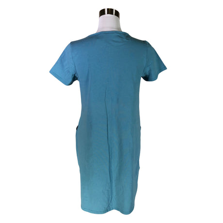 Unisex Lumoan - Trikotaažist kleit, suurus 38 - Helesinine (2)