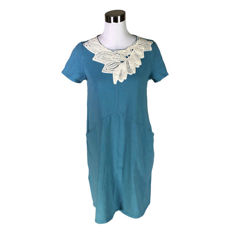 Unisex Lumoan - Trikotaažist kleit, suurus 38 - Helesinine ()