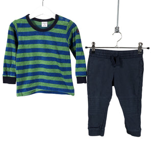 Unisex Polarn O. Pyret - Dressikangast pluus, suurus 86 - 92 - Sinine (1)