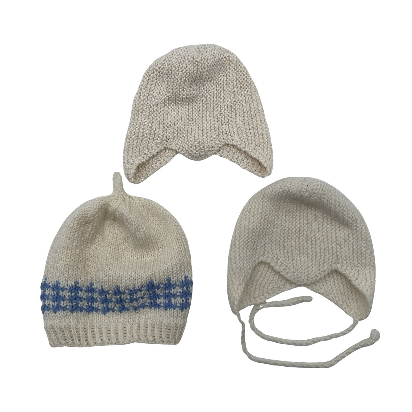 Unisex Handmade - Talvemüts, suurus 42 - 44 cm - Looduslik valge (1)