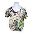 Unisex Cream - Lühikeste käistega pluus, suurus 42 - Heleroosa ()