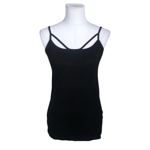 Unisex Bandolera - Trikotaažist topp, suurus 40 - Must (1)