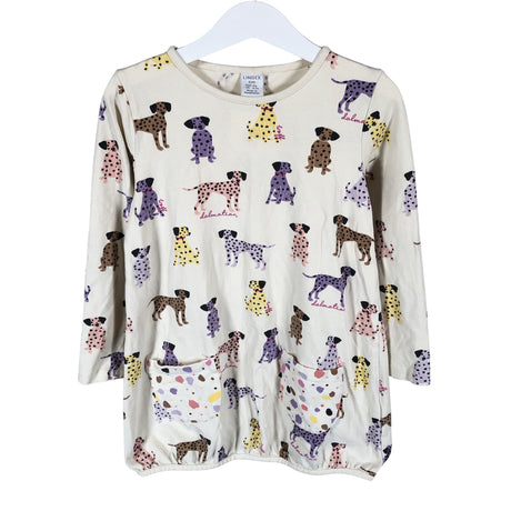 Unisex Lindex - Trikotaažist kleit, suurus 116 - 122 - Beige ()