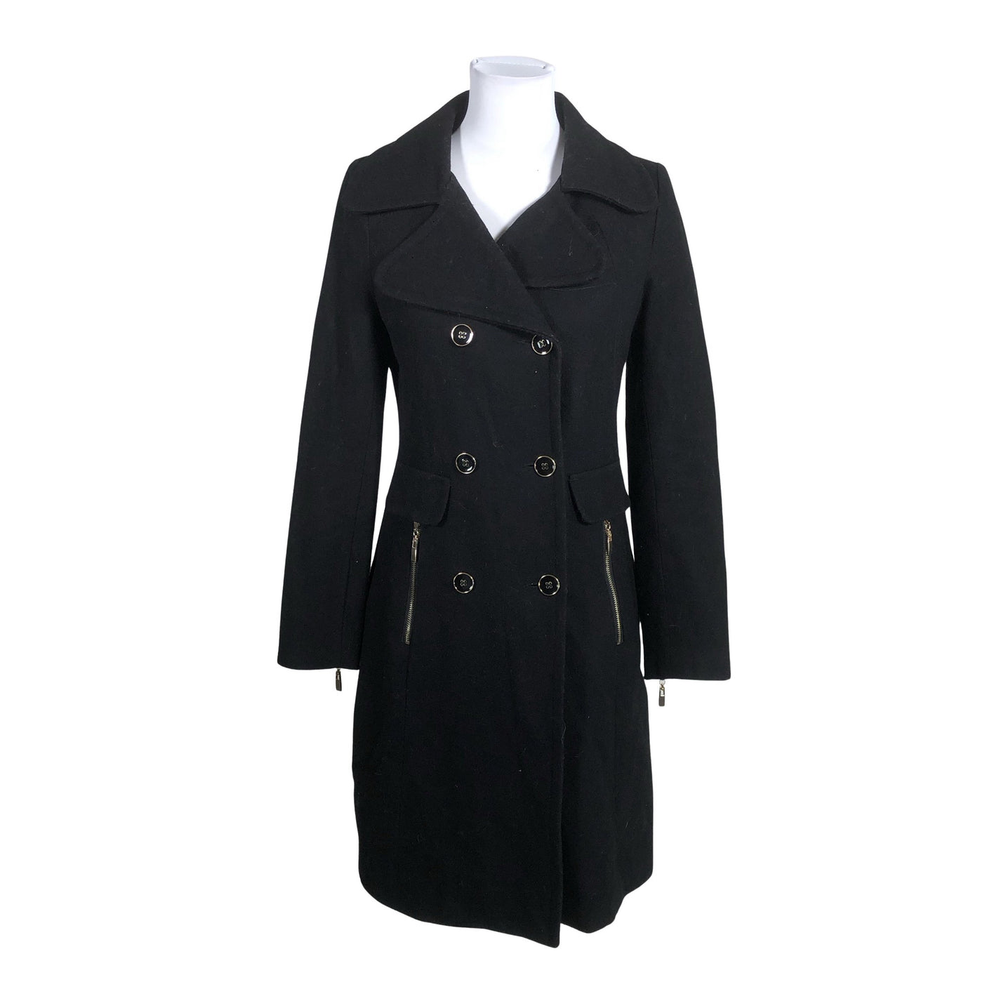 Unisex Monton - Villane mantel, suurus 36 - Must (1)