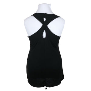 Unisex Soc - Trikotaažist topp, suurus 42 - Must (2)