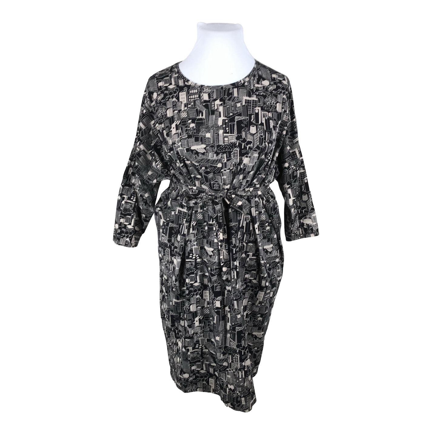 Unisex Papu - Trikotaažist kleit, suurus 42 - Must (1)