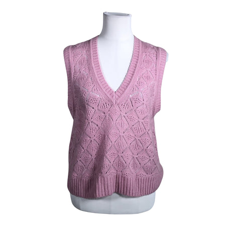 Unisex ME+EM - Kootud vest, suurus 38 - Heleroosa ()