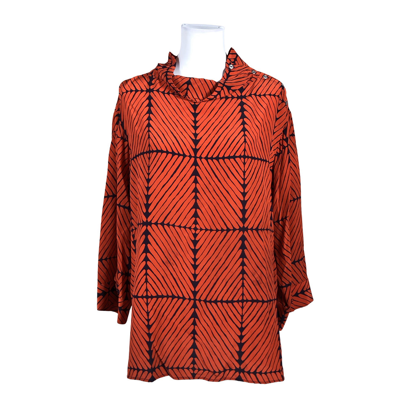 Unisex Marimekko - Lühikeste käistega pluus, suurus 38 - Oranž (1)