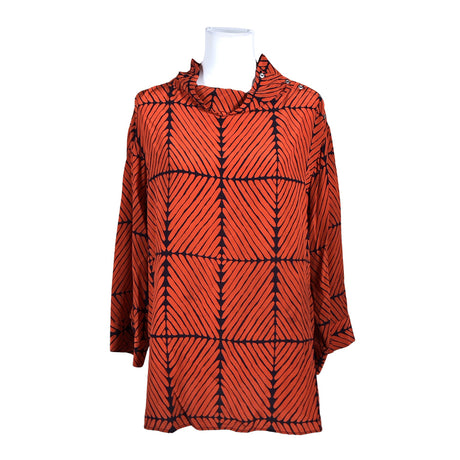 Unisex Marimekko - Lühikeste käistega pluus, suurus 38 - Oranž ()
