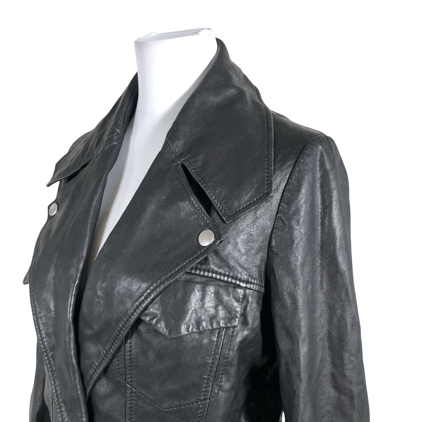 Unisex Filippa K. - Nahktagi, suurus 36 - Must (2)