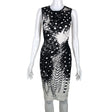 Unisex Karen Millen - Kootud kleit, suurus 34 - Must ()