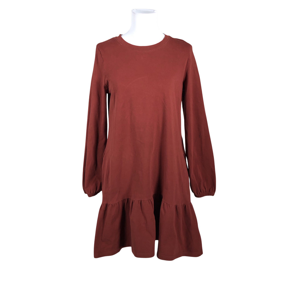 Unisex Nanso - Trikotaažist kleit, suurus 36 - Pruun (1)