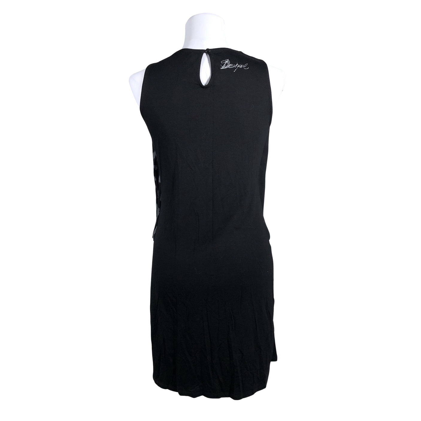 Unisex Desigual - Trikotaažist kleit, suurus 38 - Must (2)