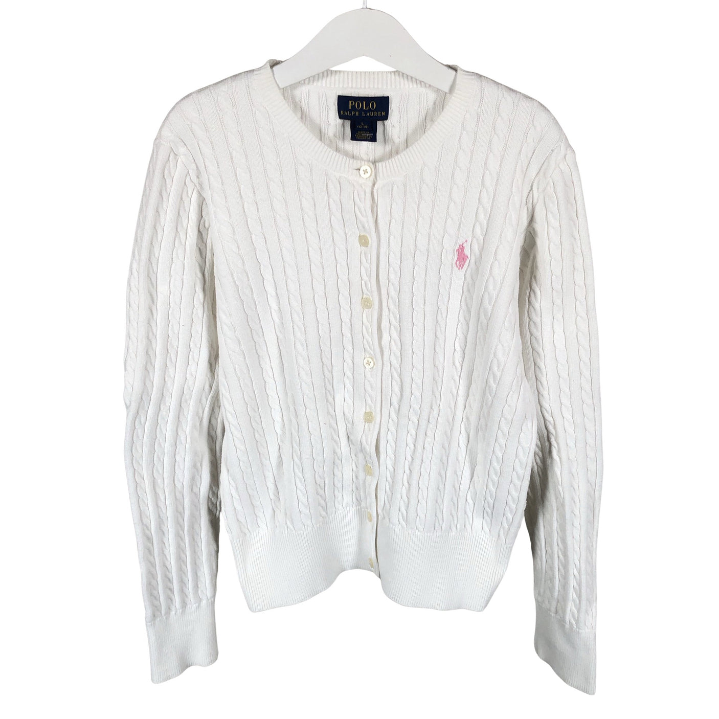 Unisex Polo Ralph Lauren - Kardigan, suurus 152 - 158 - Valge (1)