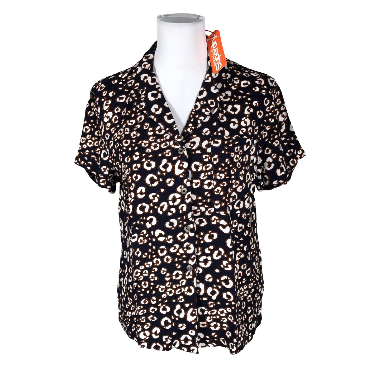 Unisex Superdry - Lühikeste käistega pluus, suurus 38 - Sinine (1)