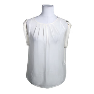 Unisex Soaked - Lühikeste käistega pluus, suurus 34 - Looduslik valge (1)