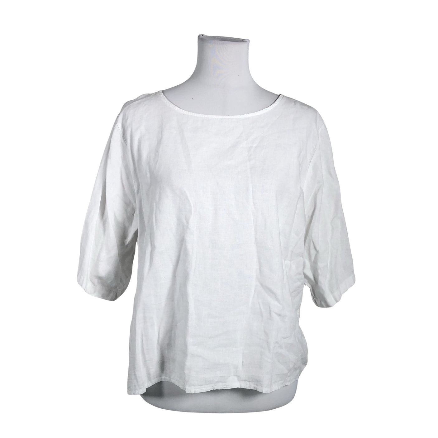Unisex Marta - Lühikeste käistega pluus, suurus 36 - Valge (1)