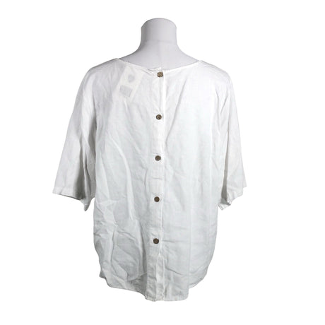 Unisex Marta - Lühikeste käistega pluus, suurus 36 - Valge (2)