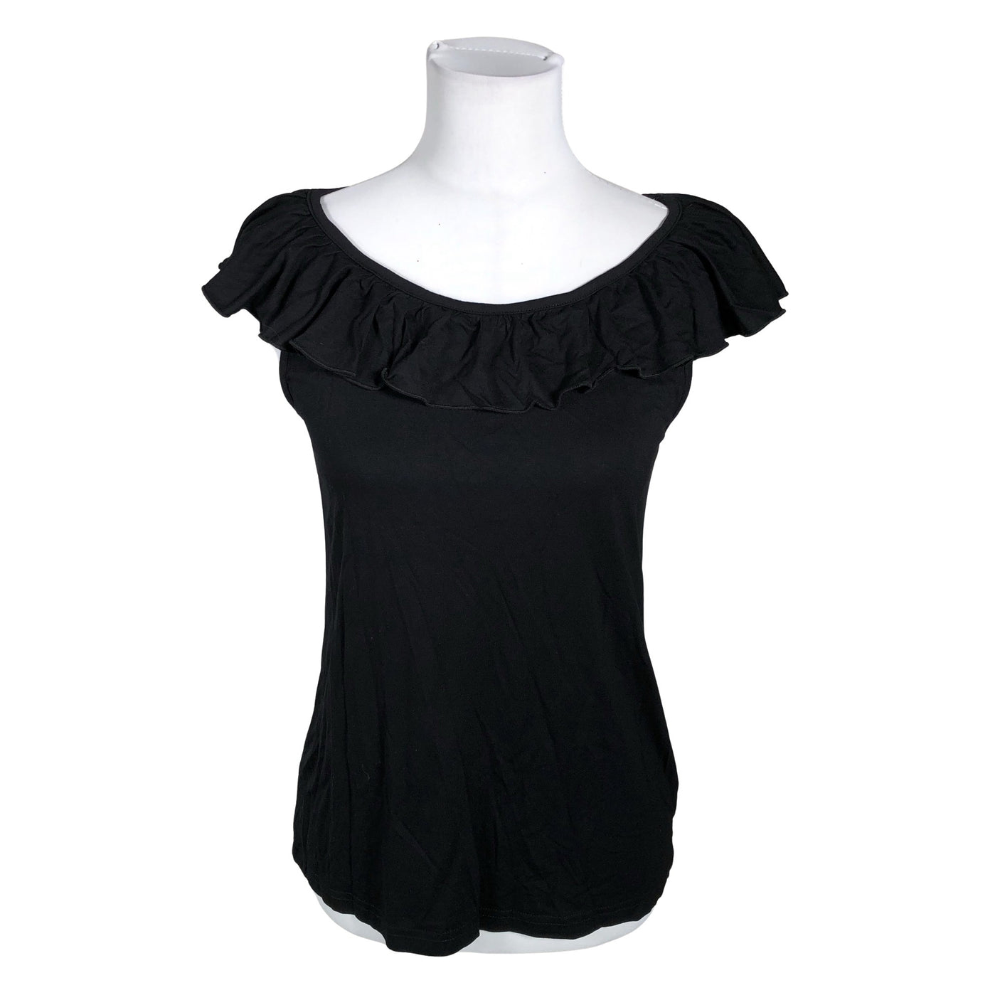 Unisex Nanso - Trikotaažist topp, suurus 36 - Must (1)