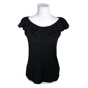 Unisex Nanso - Trikotaažist topp, suurus 36 - Must (1)