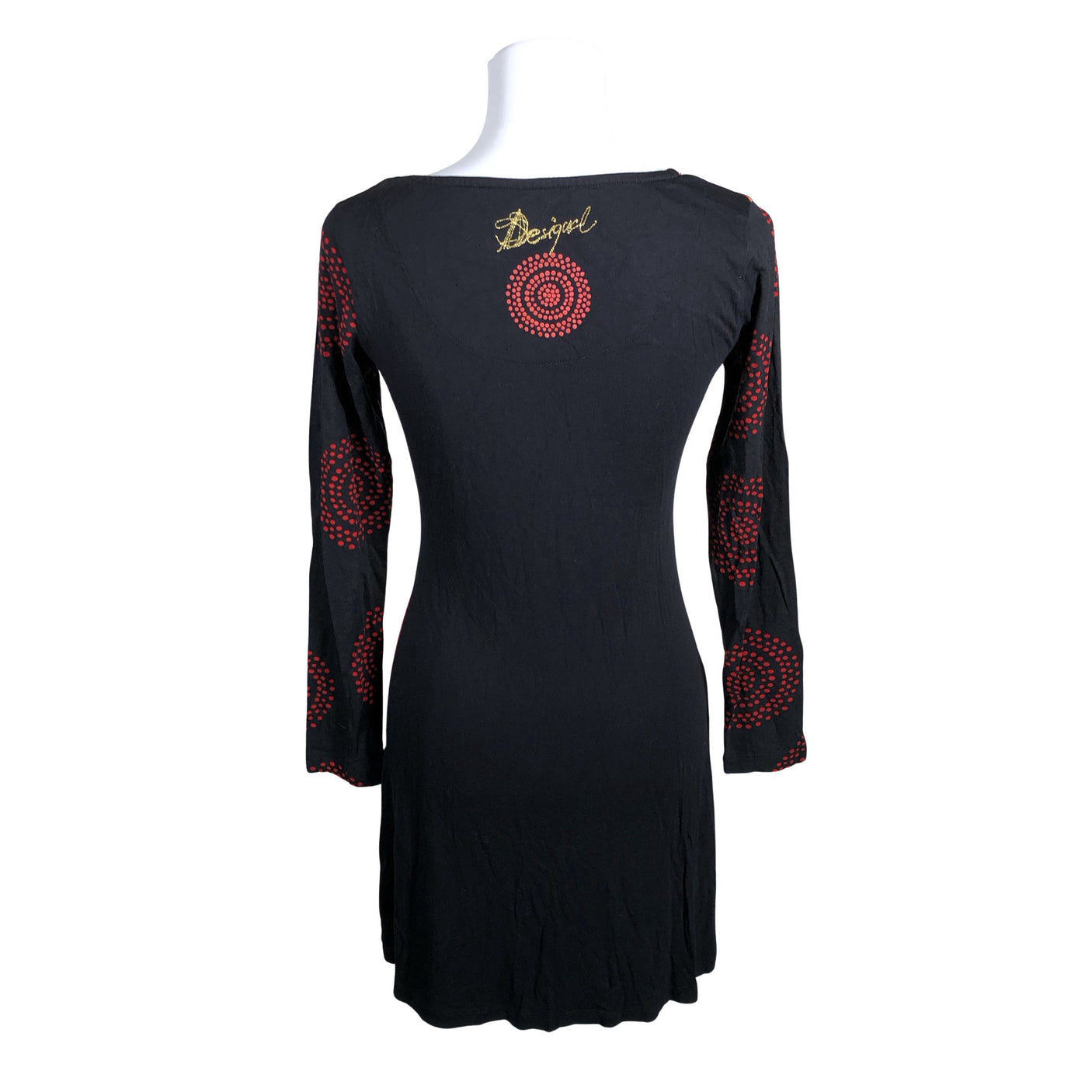Unisex Desigual - Trikotaažist tuunika, suurus 36 - Punane (2)
