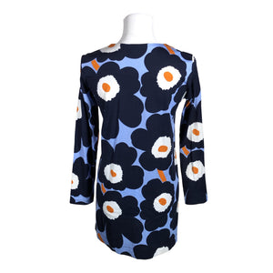 Unisex Marimekko - Trikotaažist tuunika, suurus 34 - Sinine (2)