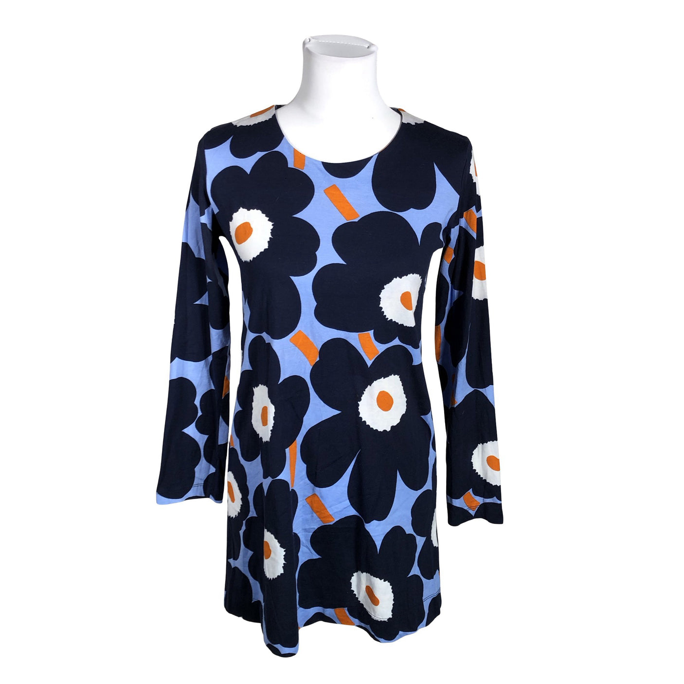 Unisex Marimekko - Trikotaažist tuunika, suurus 34 - Sinine (1)