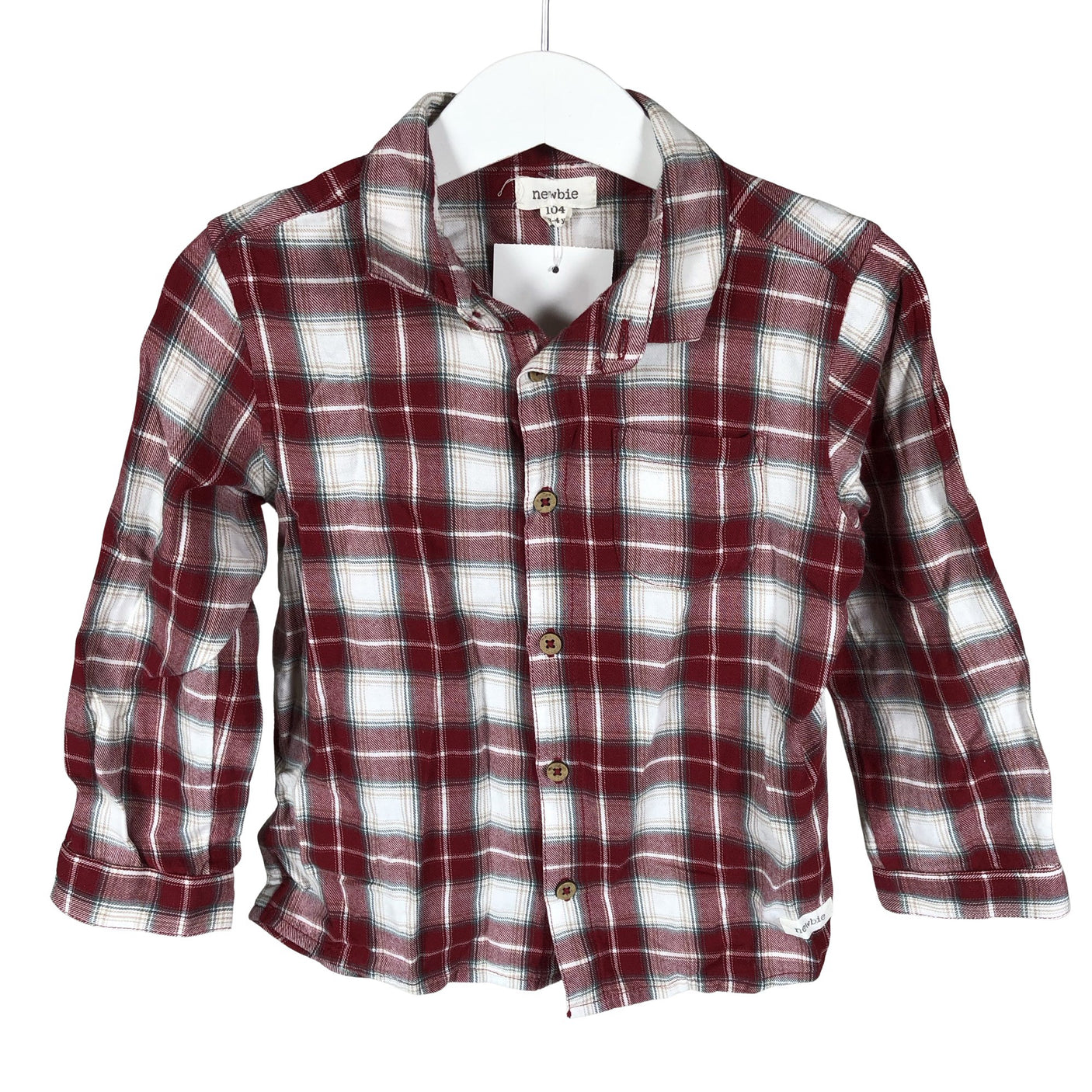 Unisex Newbie - Triiksärk, suurus 98 - 104 - Punane (1)