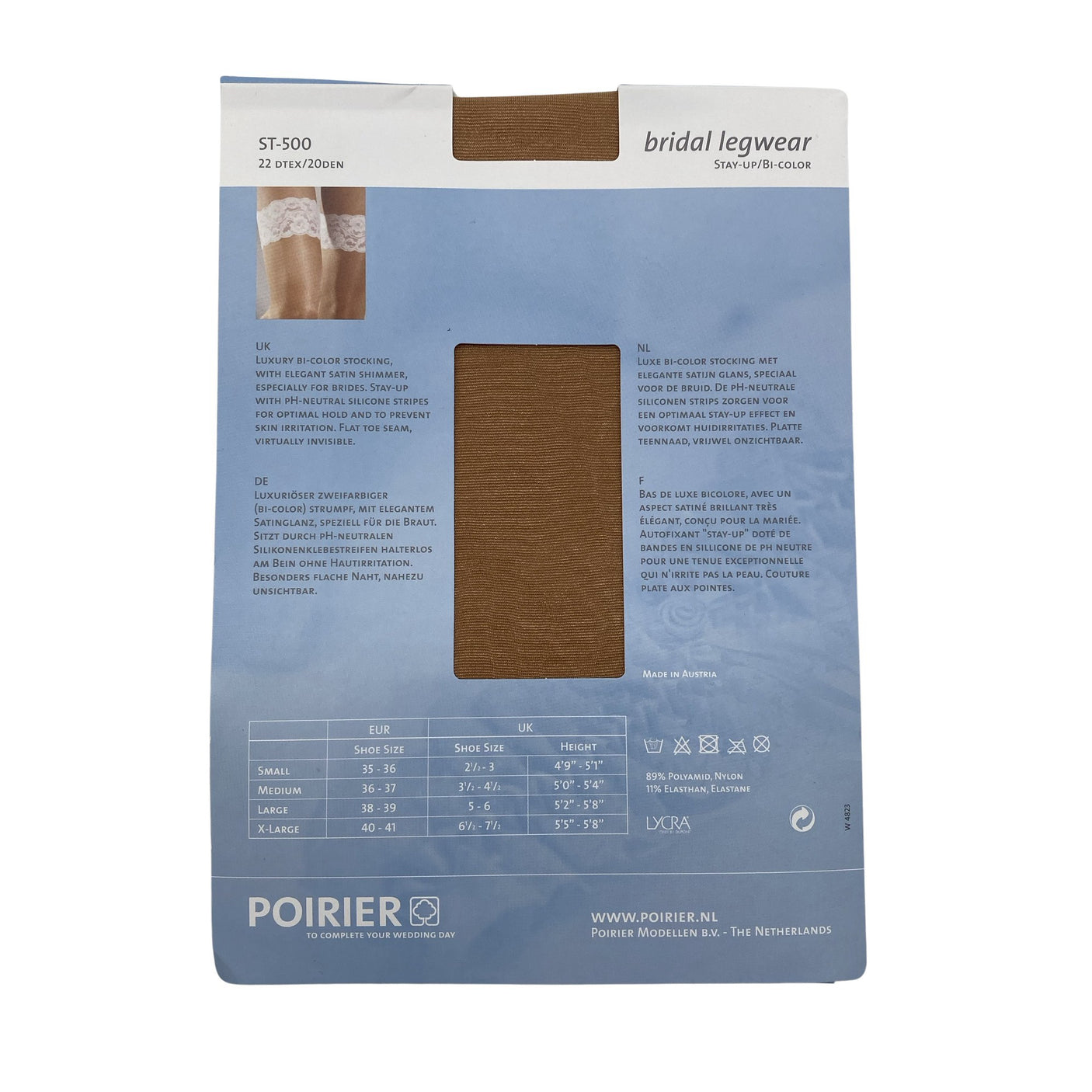 Unisex Poirier - Sukkpüksid, õhukesed, suurus 42 - Beige (2)
