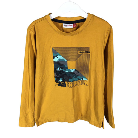 Unisex Lego - Trikotaažist pluus, suurus 122 - 128 - Kollane ()