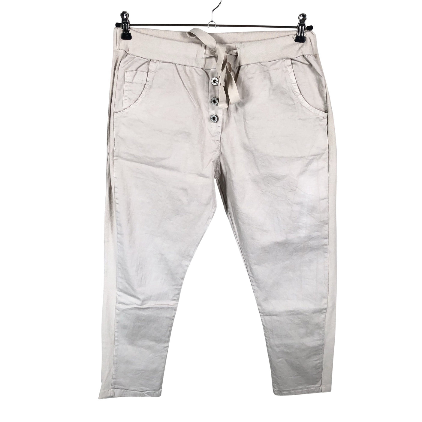 Unisex Perfect Jeans - Mittevenivad püksid, suurus 40 - Beige (1)