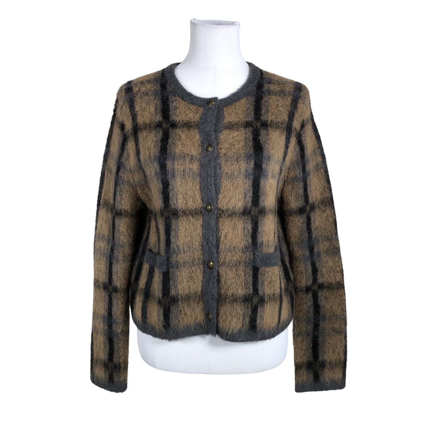 Unisex Massimo Dutti - Kardigan, suurus 36 - Pruun (2)