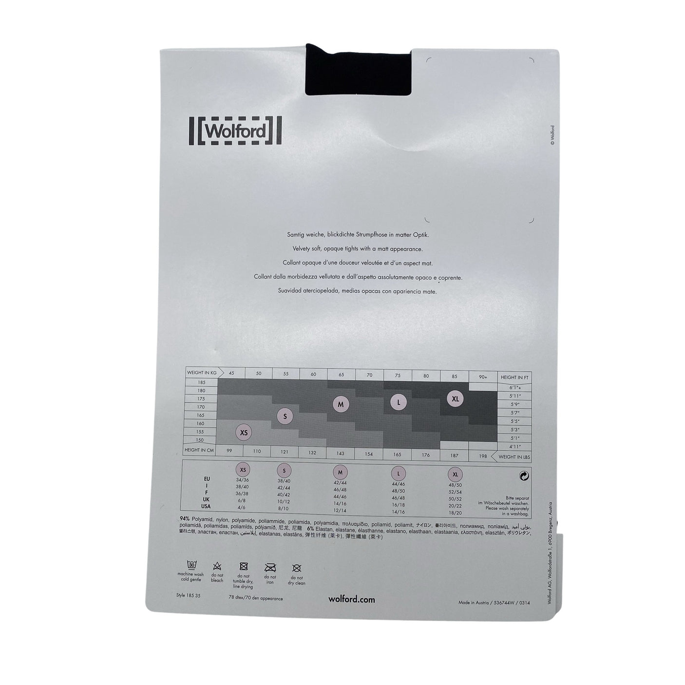 Unisex Wolford - Sukkpüksid, õhukesed, suurus 38 - Must (2)