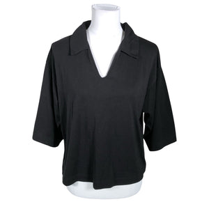 Unisex Lindex - Trikotaažist pluus, suurus 36 - Must (1)