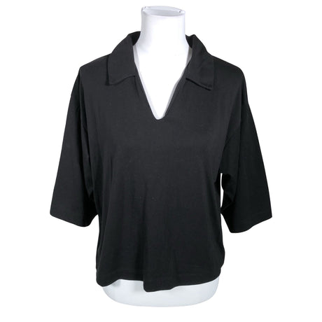 Unisex Lindex - Trikotaažist pluus, suurus 36 - Must ()