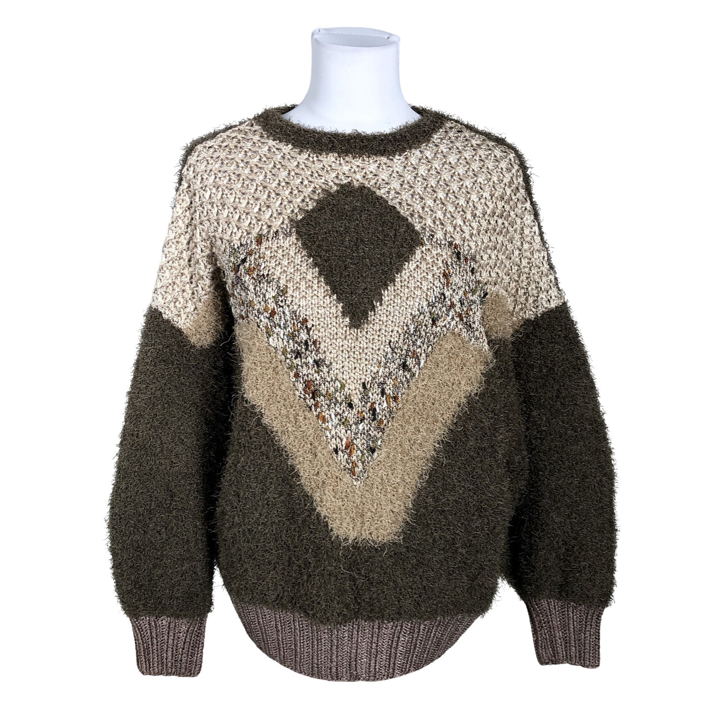 Unisex Handmade - Kampsun, suurus 38 - Pruun (1)