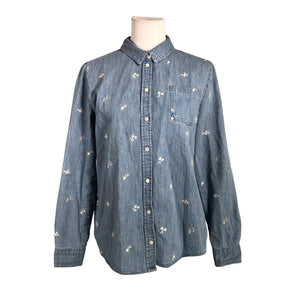 Unisex Sézane - Teksasärk, suurus 40 - Sinine (1)