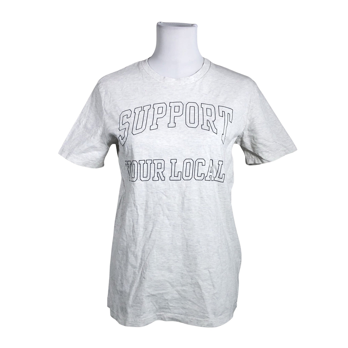 Unisex Support Your Local - Hommikumantel, suurus 32 - Hall (1)