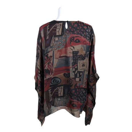 Unisex Kriss - Lühikeste käistega pluus, suurus 38 - Pruun (2)