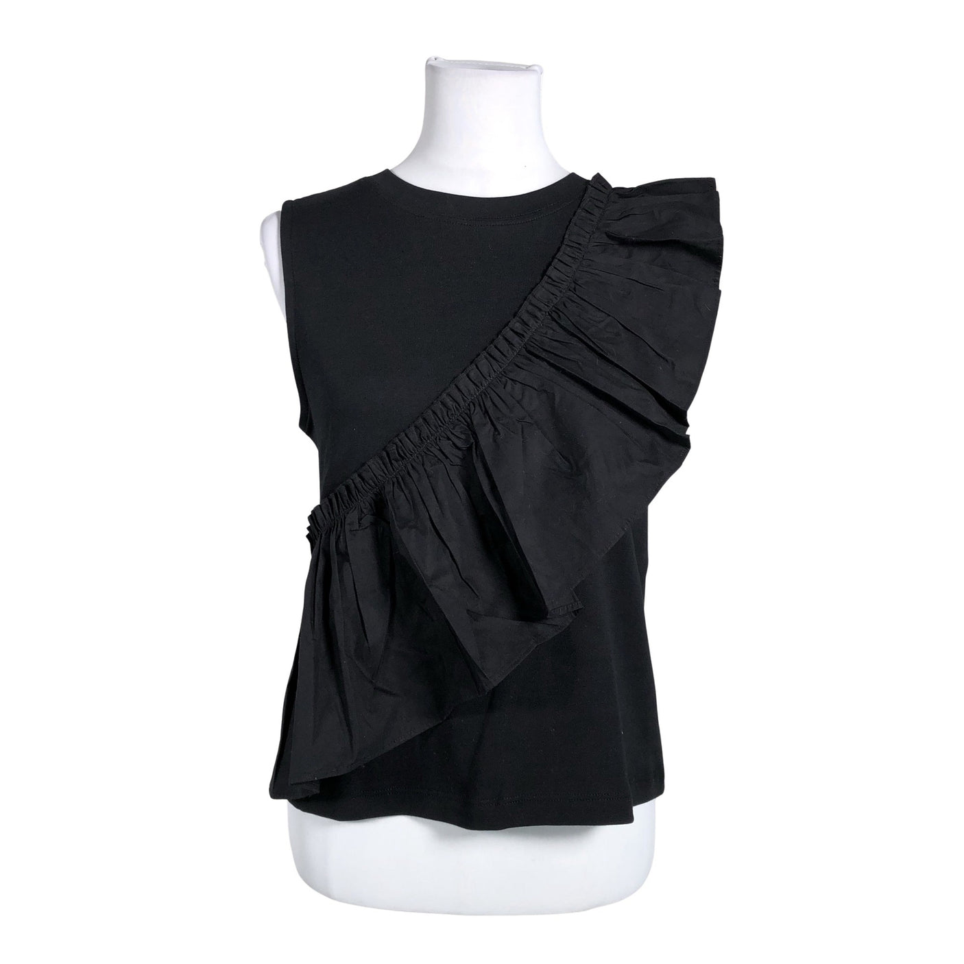 Unisex Part two - Trikotaažist topp, suurus 36 - Must (1)