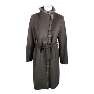 Unisex Cinzia Rocca - Villane mantel, suurus 38 - Pruun (1)