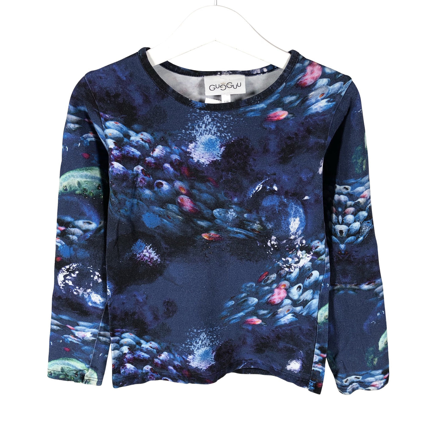 Unisex Gugguu - Trikotaažist pluus, suurus 110 - 116 - Sinine (1)