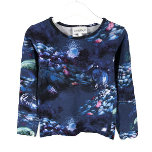 Unisex Gugguu - Trikotaažist pluus, suurus 110 - 116 - Sinine (1)