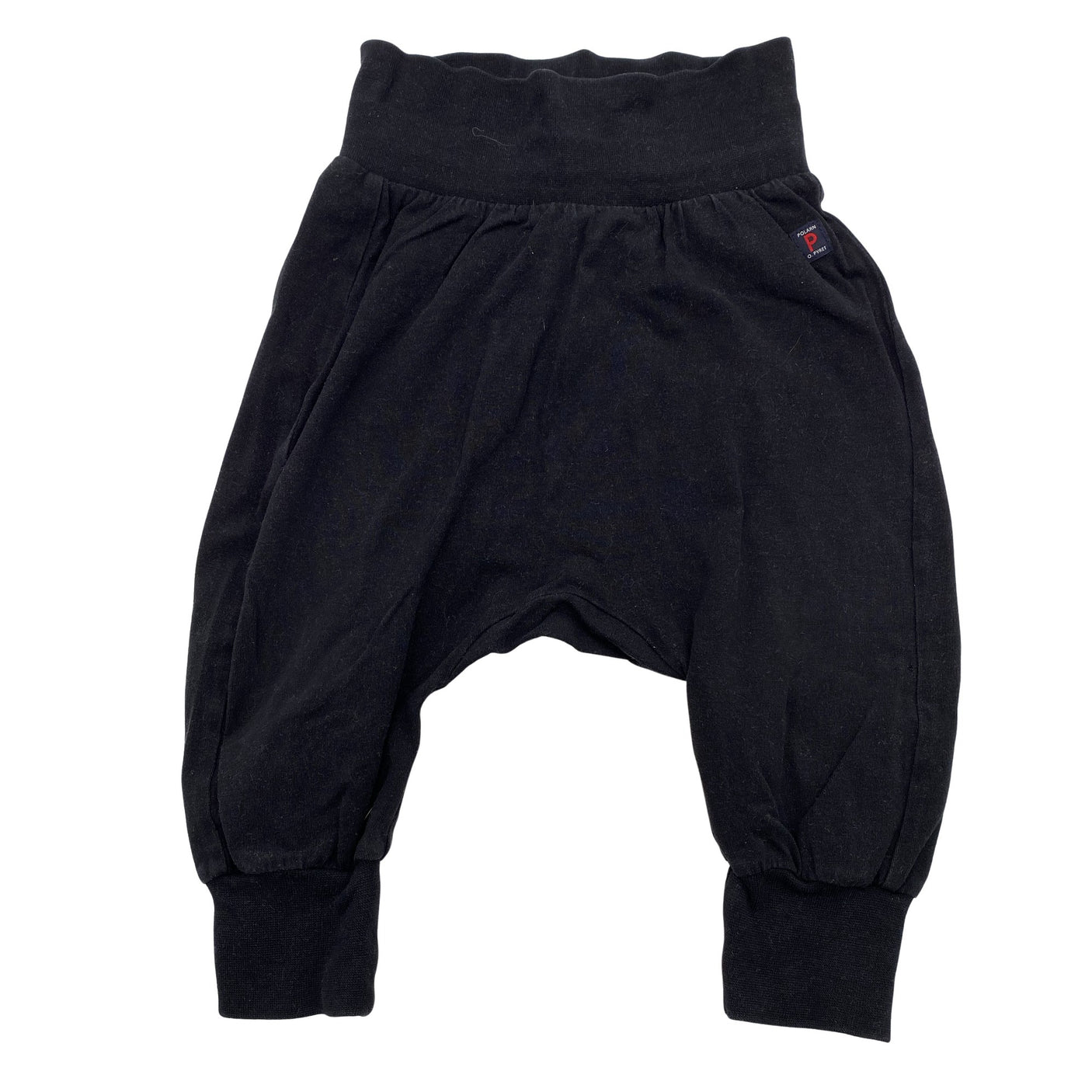 Unisex Polarn O. Pyret - Trikotaažist püksid, suurus 68 - 74 - Must (1)