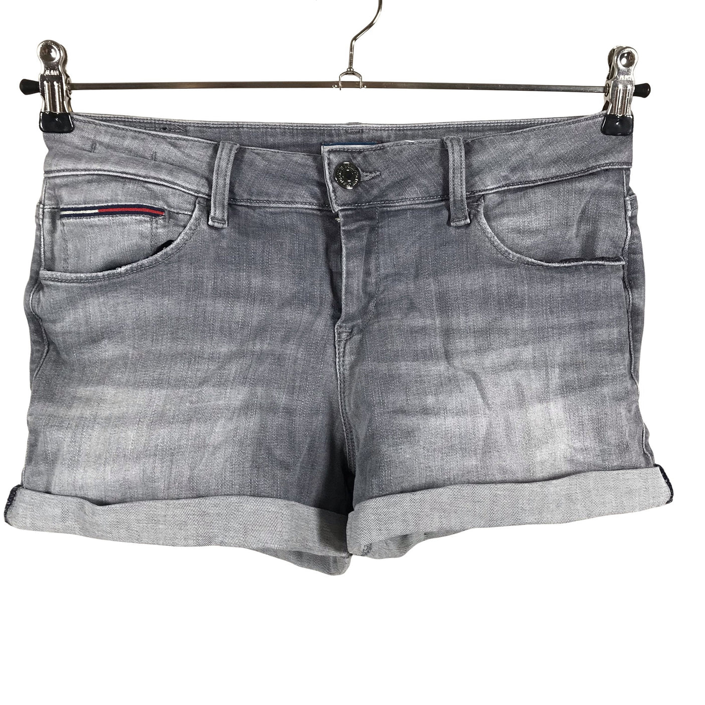 Unisex Tommy Jeans (Tommy Hilfiger) - Teksast lühikesed püksid, suurus W28 - Hall (1)