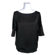 Unisex Benetton - Lühikeste käistega pluus, suurus 38 - Must ()