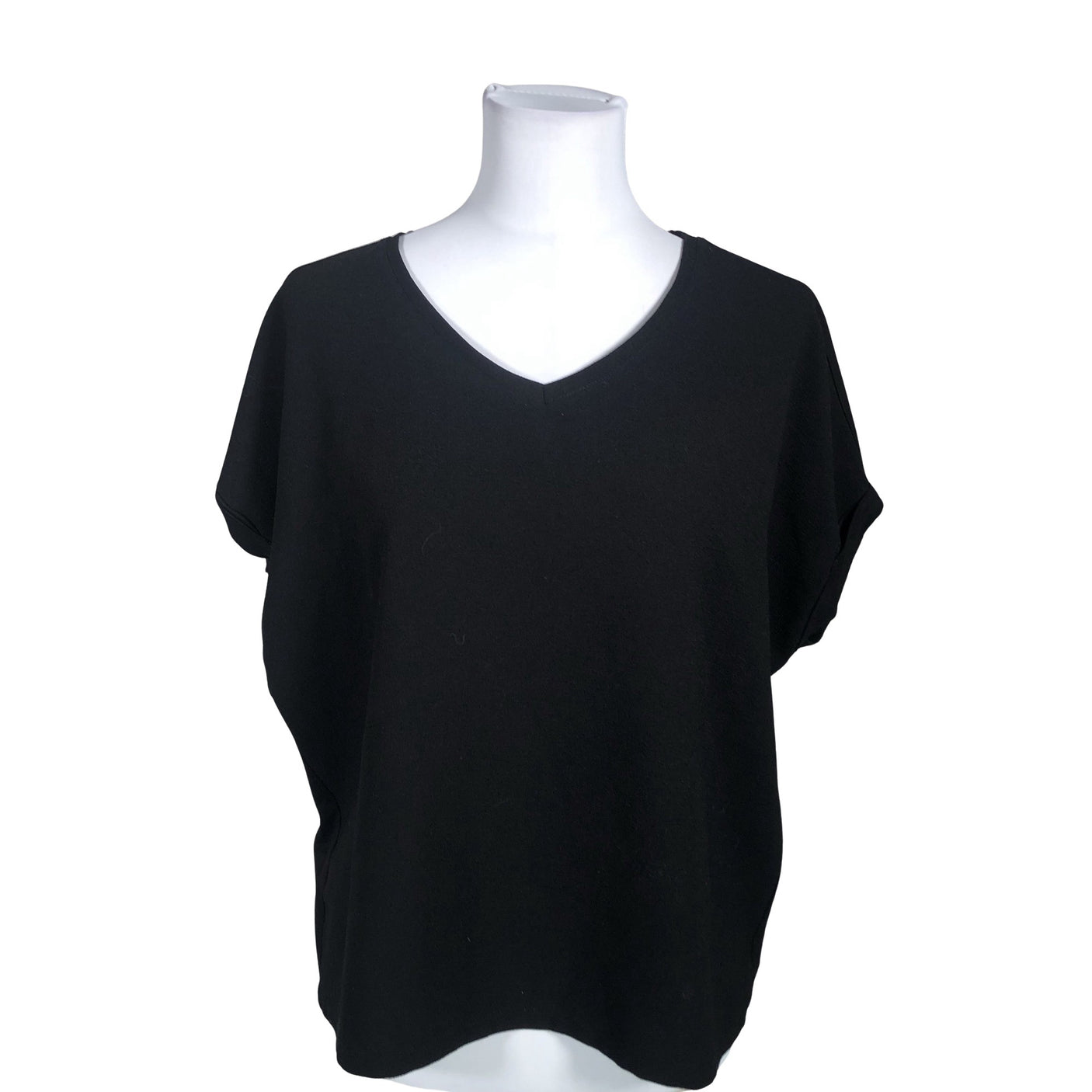 Unisex Opus - Lühikeste käistega pluus, suurus 38 - Must (1)