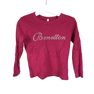 Unisex Benetton - Trikotaažist pluus, suurus 98 - 104 - Roosa (1)